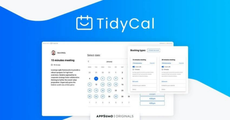 Read more about the article TidyCal Review: Appsumo Lifetime Deal for $29.00 